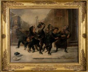TILL Leopold 1830-1893,Snowball Fight,Quittenbaum DE 2020-12-10