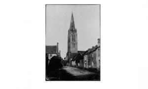 TILLARD Ferdinand 1819-1884,Église de Bernières (vue prise à l'angle de la r,1854,Beaussant-Lefèvre 2001-11-15