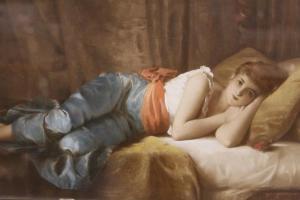TILLIER Paul Prosper 1834,A WOMAN RESTING,Cuttlestones GB 2022-01-12