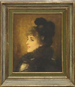 TILLIER Paul Prosper 1834,Portrait de jeune femme,Cannes encheres, Appay-Debussy FR 2023-05-05