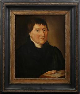 TILLMANS Carel 1770-1848,full length portrait with book,Twents Veilinghuis NL 2012-10-12