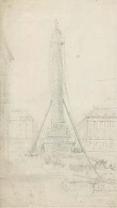 TILLOT Charles 1825-1906,La chute de la colonne Vendôme pendant la commune,Christie's GB 2004-12-15