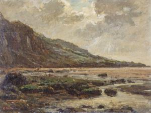 TILLOT Charles 1825-1906,La plage de Villers-sur-Mer (Calvados),Etienne de Baecque FR 2022-03-07