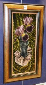 tilmouth Sheila 1949,Two Irises,Shapes Auctioneers & Valuers GB 2016-02-06