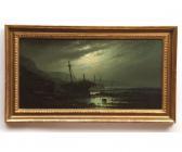 TIMMERMANS Louis Etienne 1846-1910,Moonlit Coastal View with Harbour Entrance,Keys GB 2014-08-08