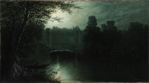 TIMMERMANS Louis Etienne 1846-1910,Warwick Castle at night time,1880,Bruun Rasmussen DK 2024-01-15