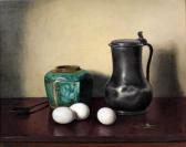 TIMMERS Adriaan 1886-1952,Still life with jug, vase, spoon and eggs,Canterbury Auction GB 2013-10-08