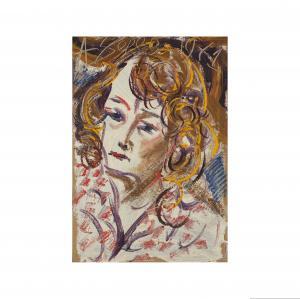 Timofeevich ZVEREV Anatole 1931-1986,Portrait de Ksenia Aseeva,1971,Cornette de Saint Cyr 2024-01-25