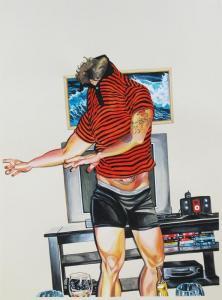 TINARI Leah,Stripes and Underwear,2008,Daniel Cooney Fine Art US 2011-10-13