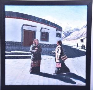 TINCU GEORGE,Tibetan Ladies,21th century,Dawson's Auctioneers GB 2019-05-25