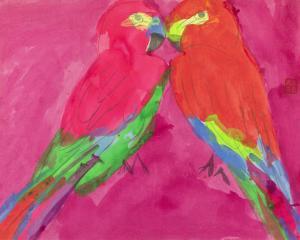 TING Walasse 1929-2010,A Pair of Parrots,Christie's GB 2024-04-02