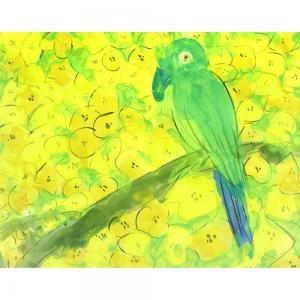 TING Walasse 1929-2010,A PARROT IN BLOSSOM,New Art Est-Ouest Auctions JP 2015-12-01