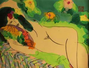 TING Walasse 1929-2010,Dreaming Daisy,1978,33auction SG 2016-05-21