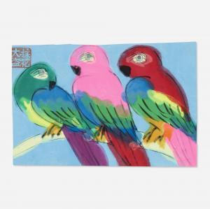 TING Walasse 1929-2010,Parrots,Rago Arts and Auction Center US 2024-03-27