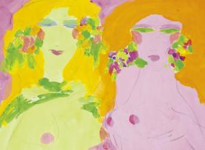 TING Walasse 1929-2010,TWO NUDES,Sotheby's GB 2015-04-05