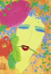 TING Walasse 1929-2010,WOMAN WITH ROSE,Sotheby's GB 2018-10-01