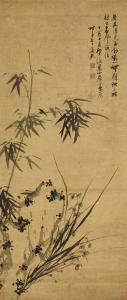 TINGDONG CAO 1699-1785,Orchid and Bamboo,1777,Christie's GB 2015-11-30