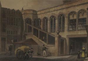 TINGLE James 1830-1860,Crosby Hall, Bishopsgate Street,19th century,Rosebery's GB 2018-06-02