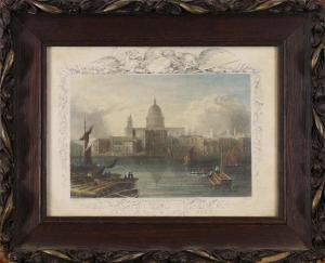 TINGLE James 1830-1860,St. Pauls, From Bankside,Clars Auction Gallery US 2018-03-24