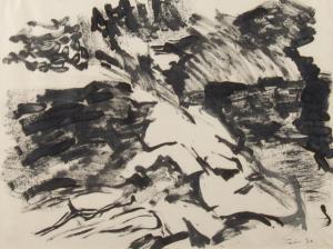 TINKER NORMAN LEE 1932-1962,Landscape with rocks,1962,Dargate Auction Gallery US 2007-07-20
