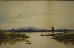 TINKLER W,Windmill on the edge of a lake,Andrew Smith and Son GB 2013-10-29