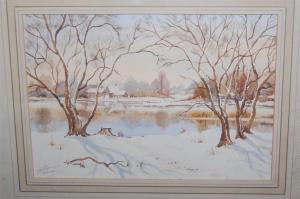 TINNEY Rosemary,View across the lake, Hatfield Forest,Lacy Scott & Knight GB 2016-02-13