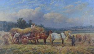 TIPPETT William Vivian 1833-1910,Corn harvest,Clevedon Salerooms GB 2022-11-24