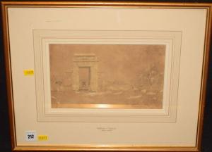 TIPPING William J 1816-1897,"Amalouk" - an ancient Egyptian ruin,1854,Anderson & Garland 2017-08-15