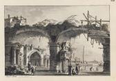 TIRONI Francesco 1745-1797,An architectural capriccio with a ruined aqueduct ,Christie's 2012-12-06