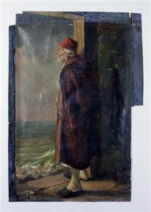 TISCHBEIN August Anton 1805-1867,Darstellung eines italienischen Fischers in,1838,Reiner Dannenberg 2019-06-20