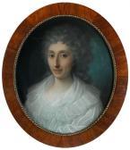 TISCHBEIN Johann Friedrich A. 1750-1812,PORTRAIT ANNA LOUISE DUFOUR, GEB. PALLARD,Hampel 2017-03-30