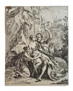 TISCHBEIN Johann Heinrich I 1722-1789,Ercole e Onfale,1750,Dams Casa d'Aste IT 2024-02-15