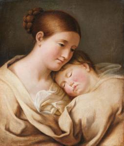 TISCHBEIN Johann Heinrich I 1722-1789,Mutter mit schlafendem Kind,Lempertz DE 2023-11-18