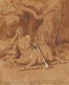 TISCHBEIN Johann Heinrich Wil. 1751-1829,Centaur lying under an Oak Tree,Lempertz DE 2022-05-21
