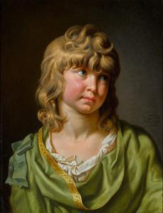 TISCHBEIN Johann Heinrich Wil. 1751-1829,Portrait of a boy, half-length, wearing a g,1782,Sotheby's 2022-12-08