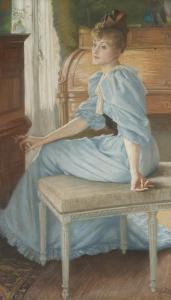 TISSOT James 1836-1902,Portrait de Madame Henriette de Bonnières,Christie's GB 2024-03-20
