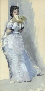 TISSOT James 1836-1902,Study for 'Too Early',Christie's GB 2005-11-17