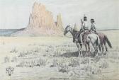 TITSWORTH Benjamin D 1898-1971,Shiprock,1955,Hindman US 2014-06-06