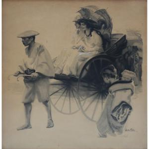 TITTLE Walter Ernest 1883-1969,Chinese Hand Carriage,Kodner Galleries US 2023-03-16