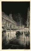 TITTLE Walter Ernest 1883-1969,Grand Central, Night,1930,Swann Galleries US 2010-09-16
