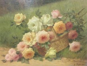 TIXIER Daniel 1800-1900,Bouquet de roses,Millon & Associés FR 2019-07-05