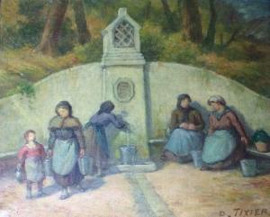 TIXIER Daniel 1800-1900,Femmes à la fontaine,Millon & Associés FR 2018-10-26