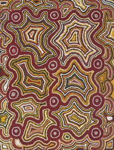 TJAKAMARRA Fred 1926-2006,Tjapilyatjapilya, South East of Balgo Hills,1990,Leonard Joel 2022-04-11