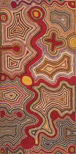 TJAPANANGKA Tjumpo,Untitled (Ngunkanapilka, West of Lake Mackay),1991,Leonard Joel 2023-08-28