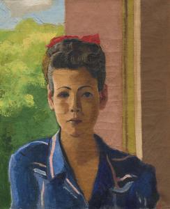 TO NGOC VAN 1906-1954,Portrait de Jeune Fille (Portrait of a Young Girl),1942,Christie's 2022-05-27