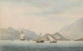 TOBIN George,Coastal Boat Traffic at Entrance to Vigo Spain,1813,Concept Gallery 2008-10-04