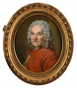 TOCQUE Jean Louis 1696-1772,Portrait du sculpteur Jean-Louis Lemoyne (1665-175,Osenat FR 2022-03-19