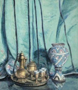 TODD Charles Stewart 1886-1950,Still life with Asian jar,John Moran Auctioneers US 2017-01-24