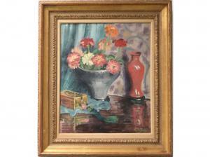 TODD Charles Stewart 1886-1950,STILL LIFE WITH ORIENTAL VASE,William J. Jenack US 2016-01-24