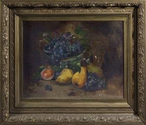 TODD Fanny,A still-life study of pears, grapes and a plum,1907,Anderson & Garland GB 2007-09-04